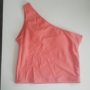 Kortni Jeane one shoulder swim top.